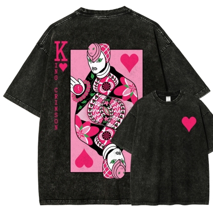 Jojo's Bizarre Adventure Unisex Fit Washed T-Shirt 2512018210