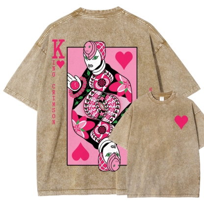 Jojo's Bizarre Adventure Unisex Fit Washed T-Shirt 2512018210