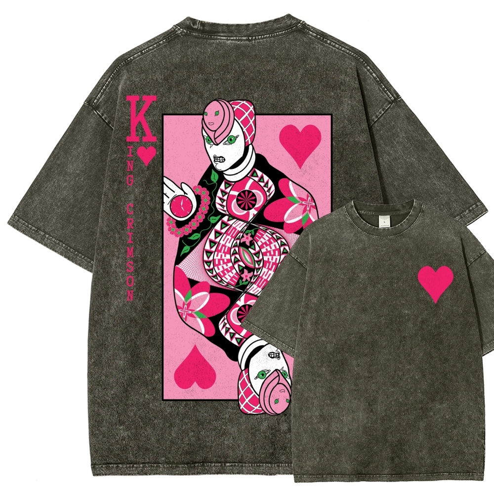 Jojo's Bizarre Adventure Unisex Fit Washed T-Shirt 2512018210