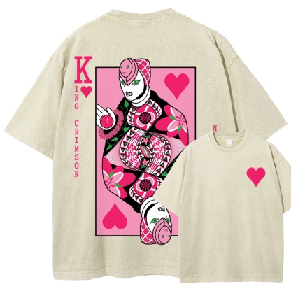 Jojo's Bizarre Adventure Unisex Fit Washed T-Shirt 2512018210