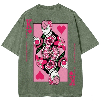 Jojo's Bizarre Adventure Unisex Fit Washed T-Shirt 2512018210