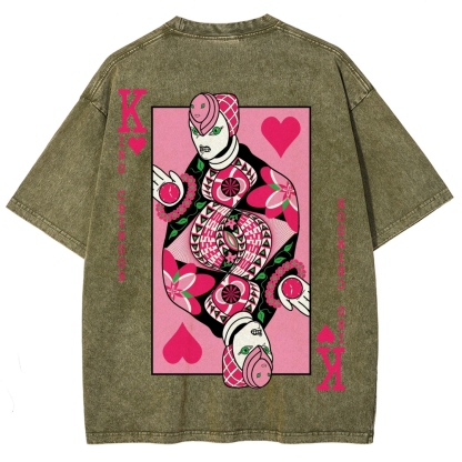 Jojo's Bizarre Adventure Unisex Fit Washed T-Shirt 2512018210