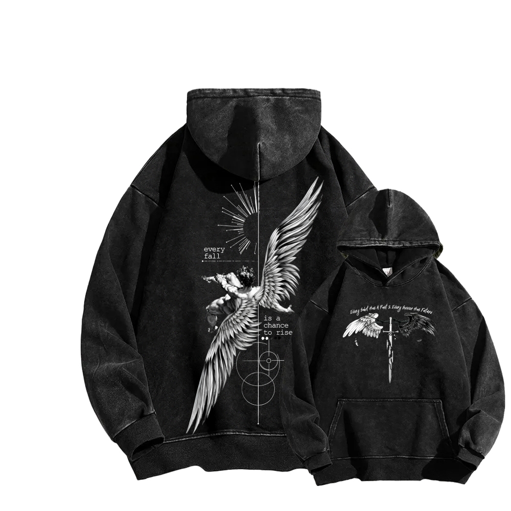 ICARUS Unisex Washed Hoodie 2601001885