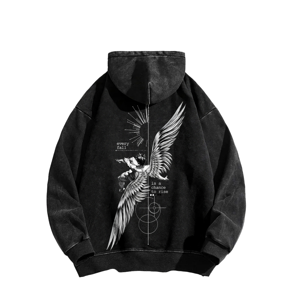 ICARUS Unisex Washed Hoodie 2601001885