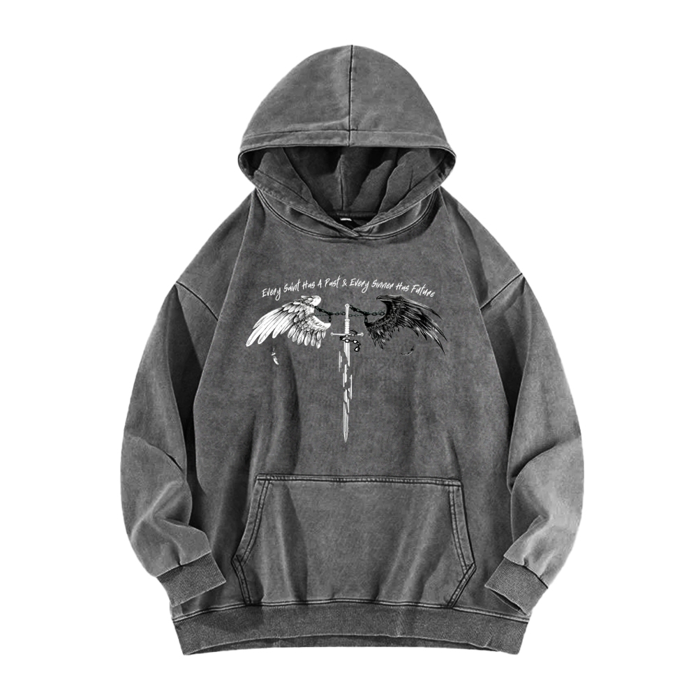 ICARUS Unisex Washed Hoodie 2601001885