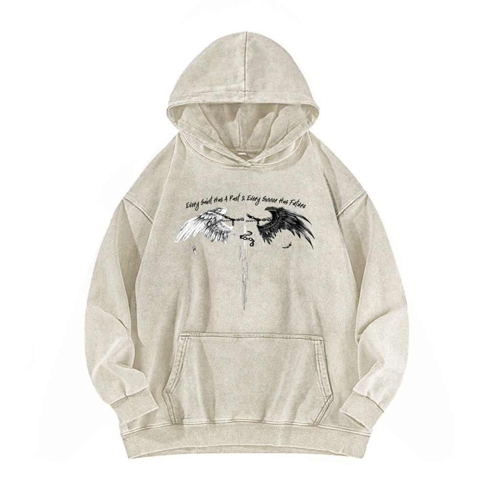 ICARUS Unisex Washed Hoodie 2601001885