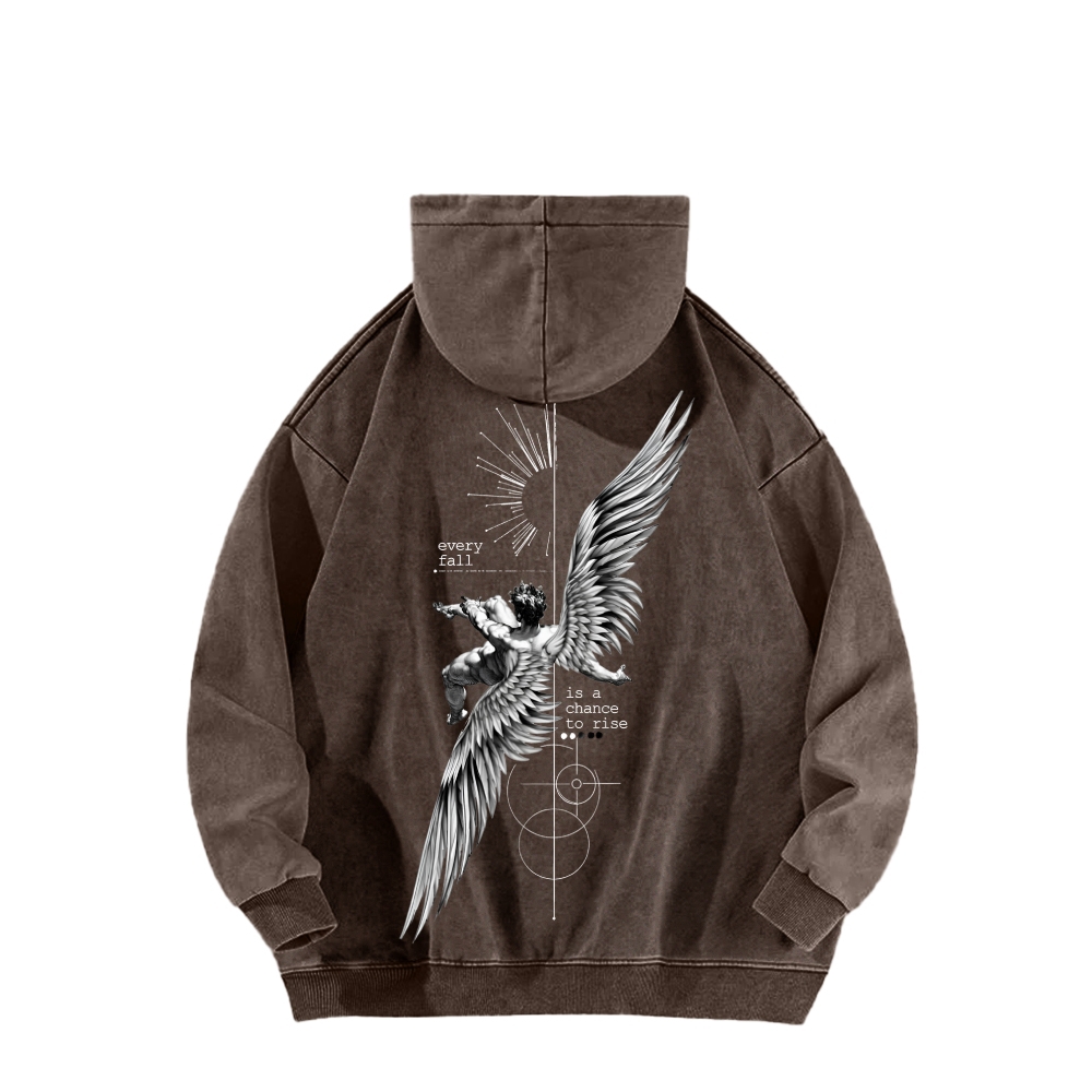 ICARUS Unisex Washed Hoodie 2601001885