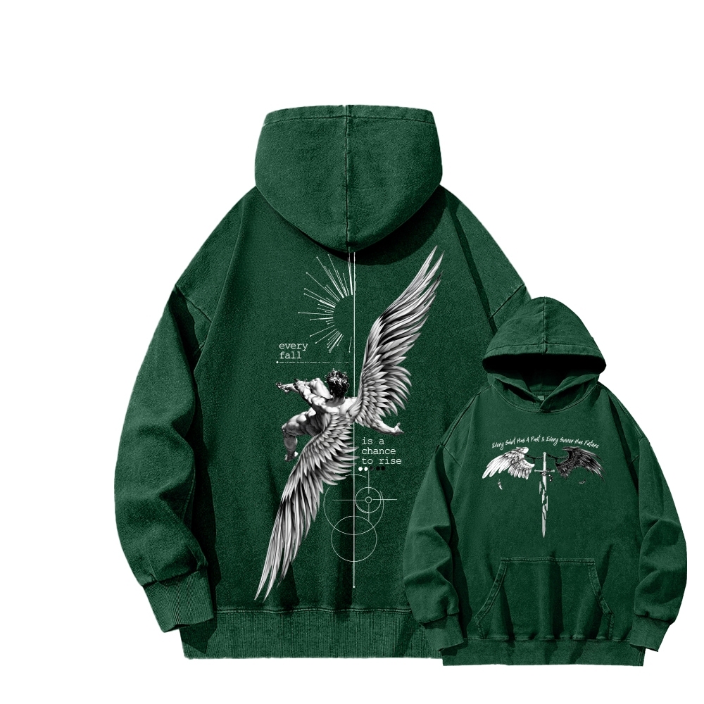 ICARUS Unisex Washed Hoodie 2601001885