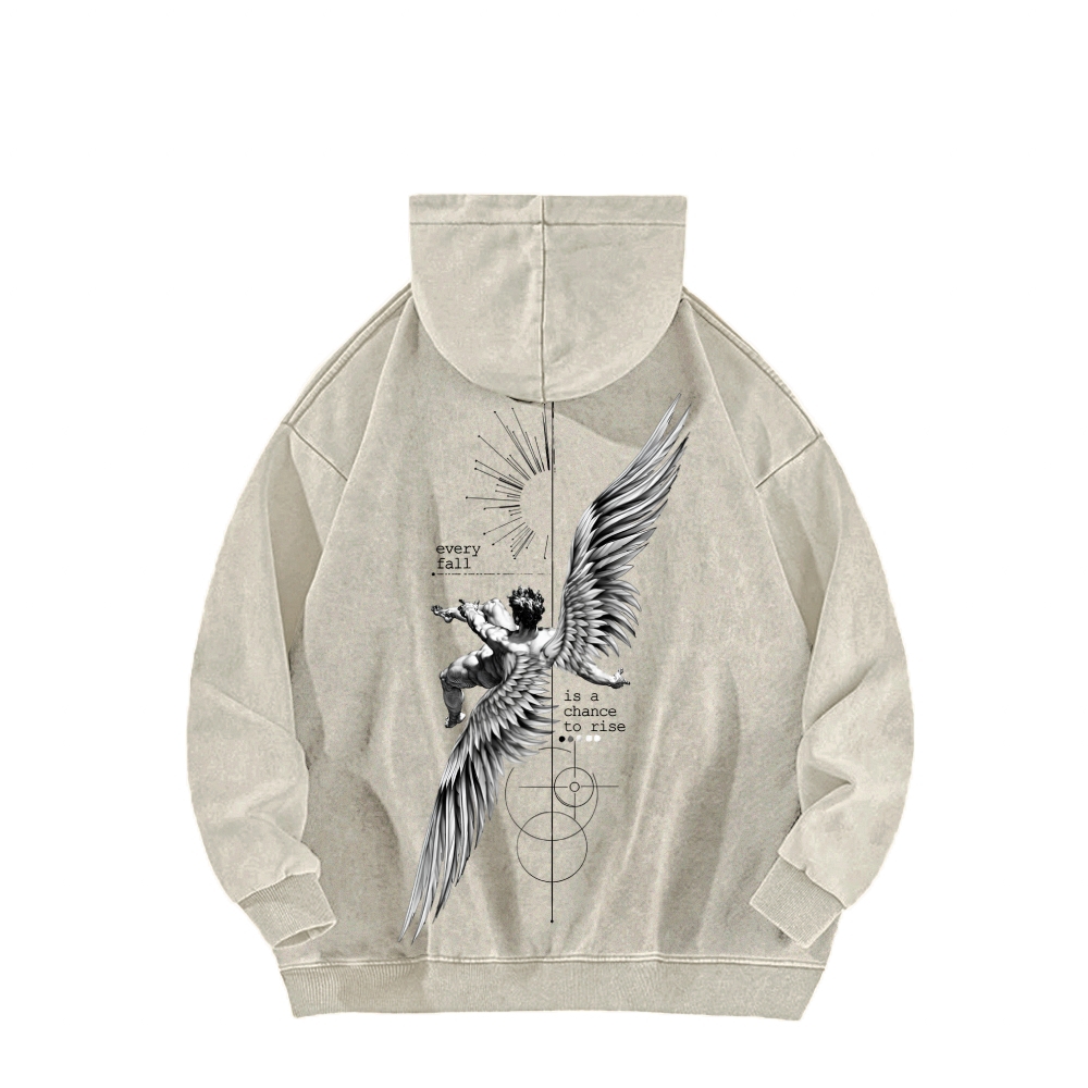 ICARUS Unisex Washed Hoodie 2601001885