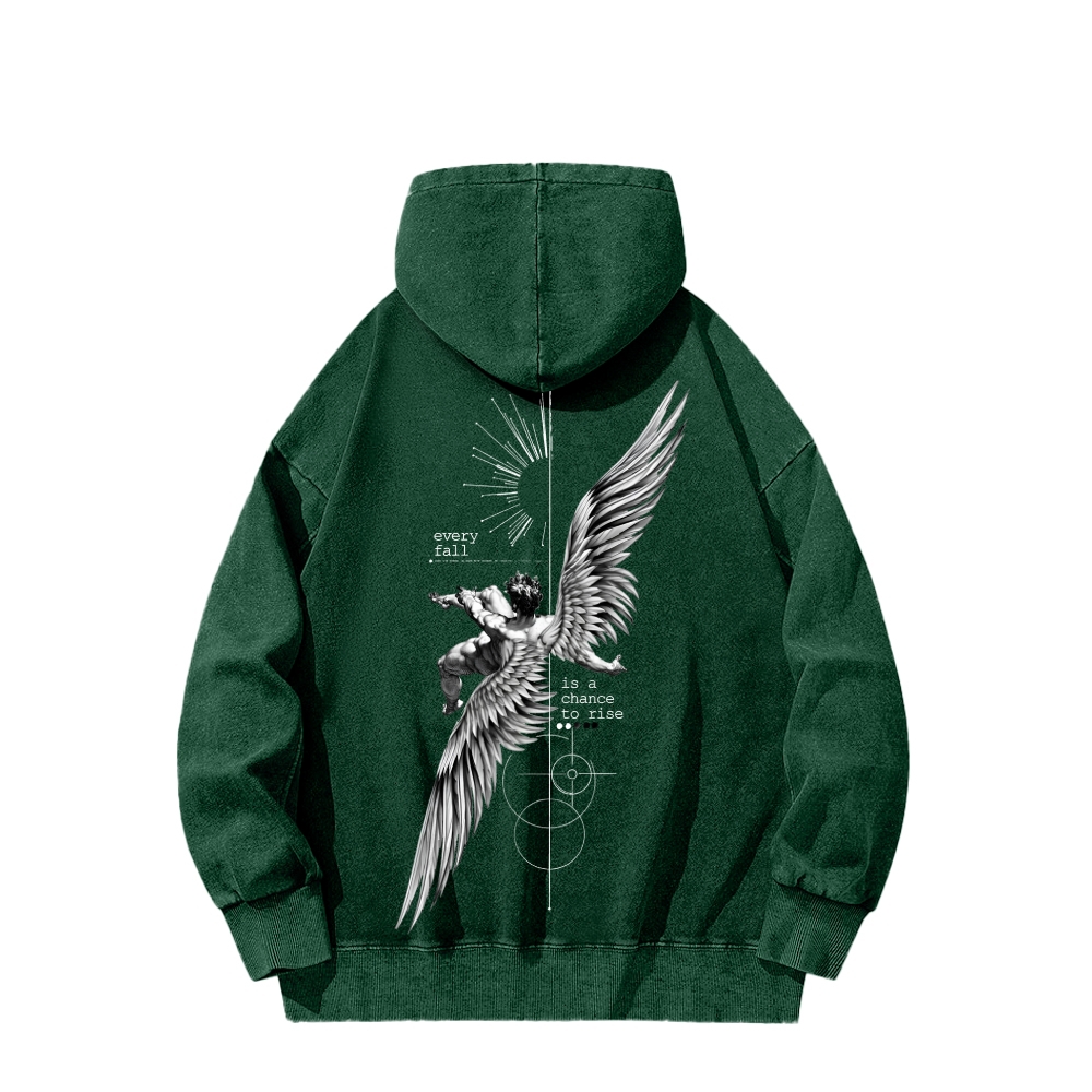 ICARUS Unisex Washed Hoodie 2601001885
