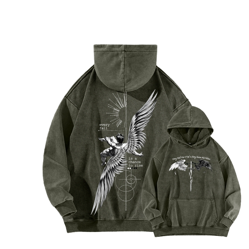 ICARUS Unisex Washed Hoodie 2601001885