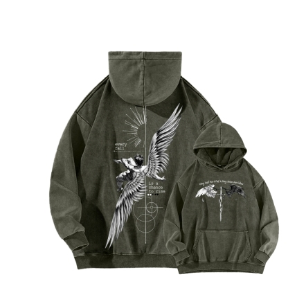 ICARUS Unisex Washed Hoodie 2601001885