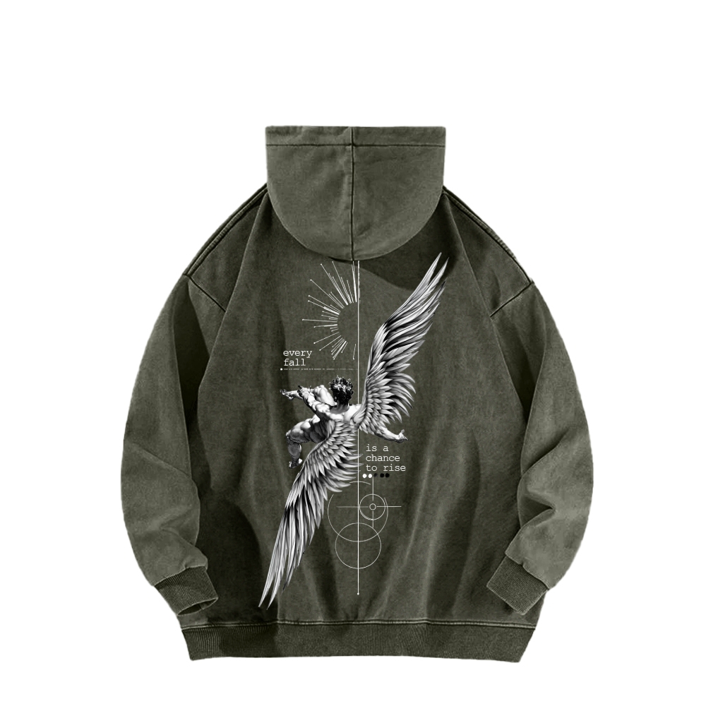 ICARUS Unisex Washed Hoodie 2601001885