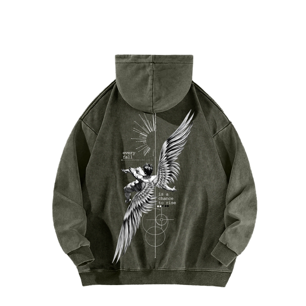 ICARUS Unisex Washed Hoodie 2601001885