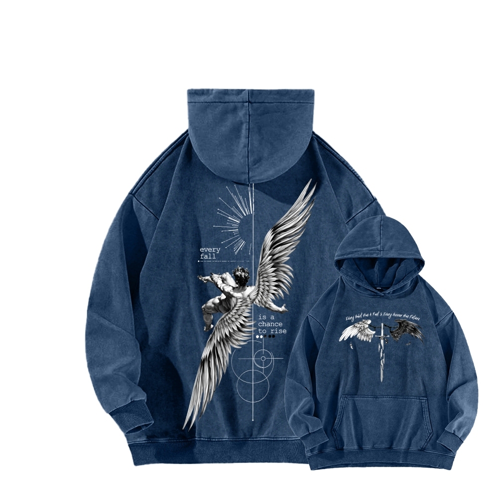 ICARUS Unisex Washed Hoodie 2601001885