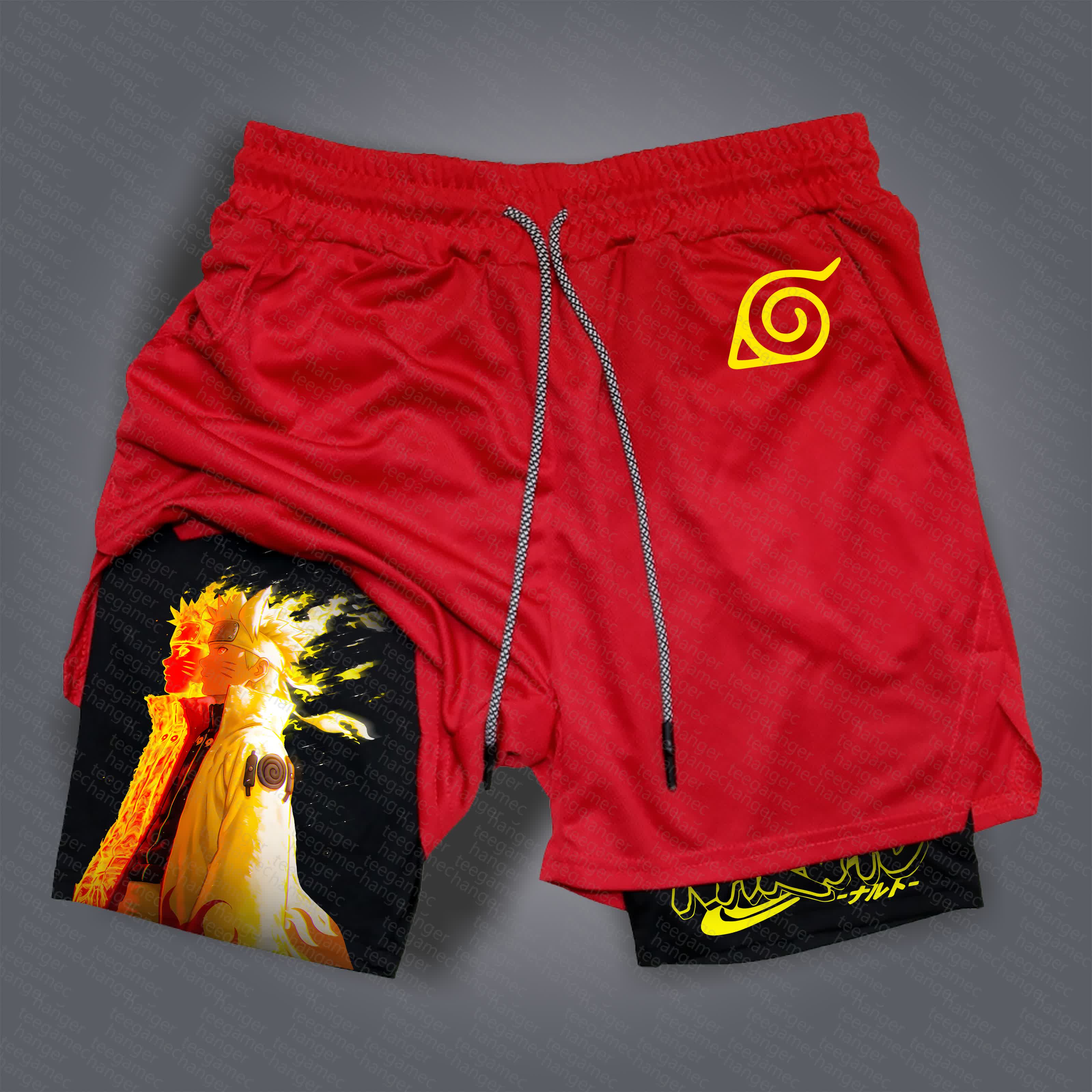 Unisex    Casual Anime Streetwear Gym Shorts
