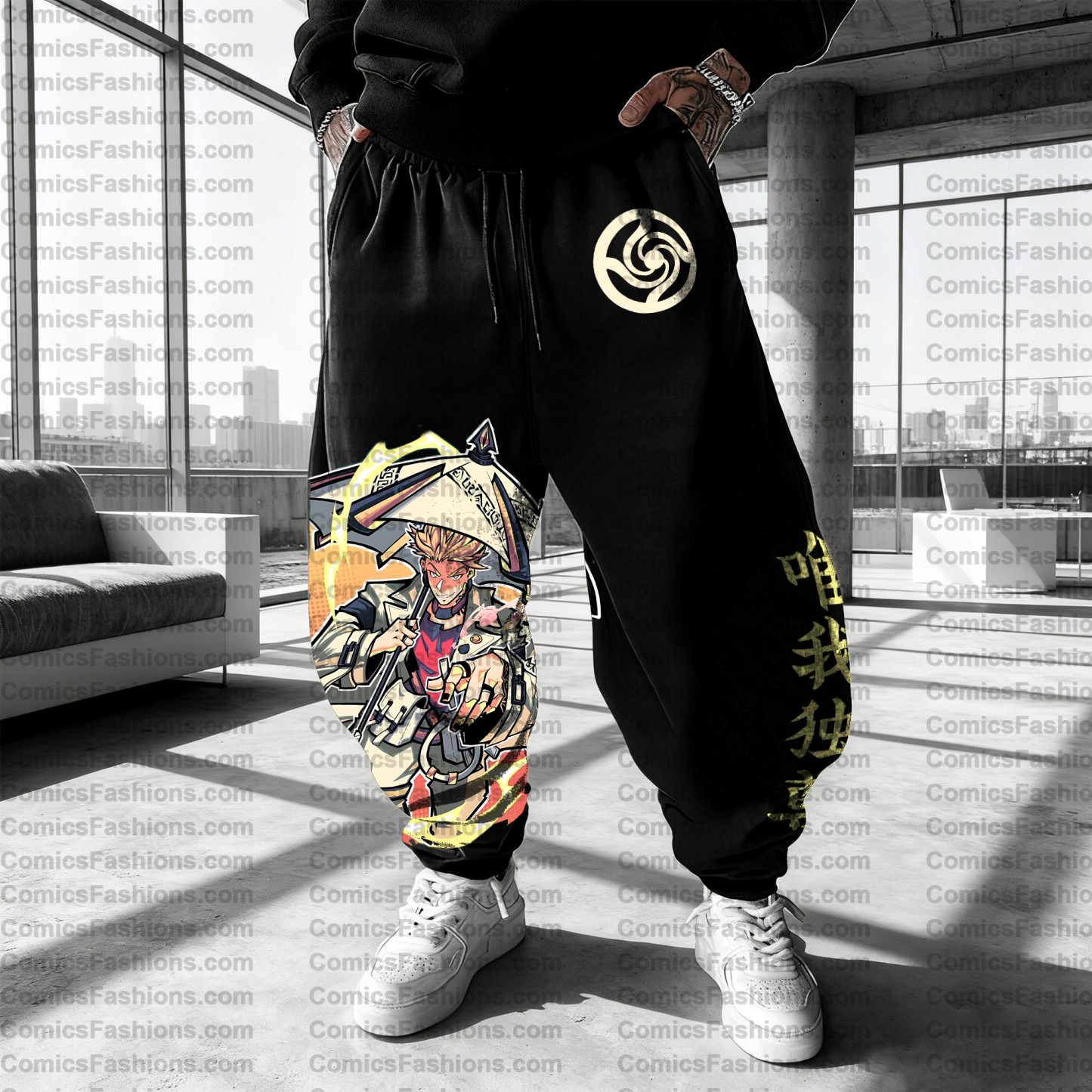 Unisex Casual Anime Streetwear Pants