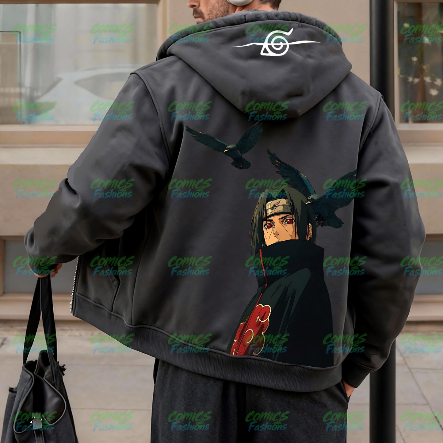 Unisex Graphic Streetwear Vintage Zipper Cardigan Plush Hoodie