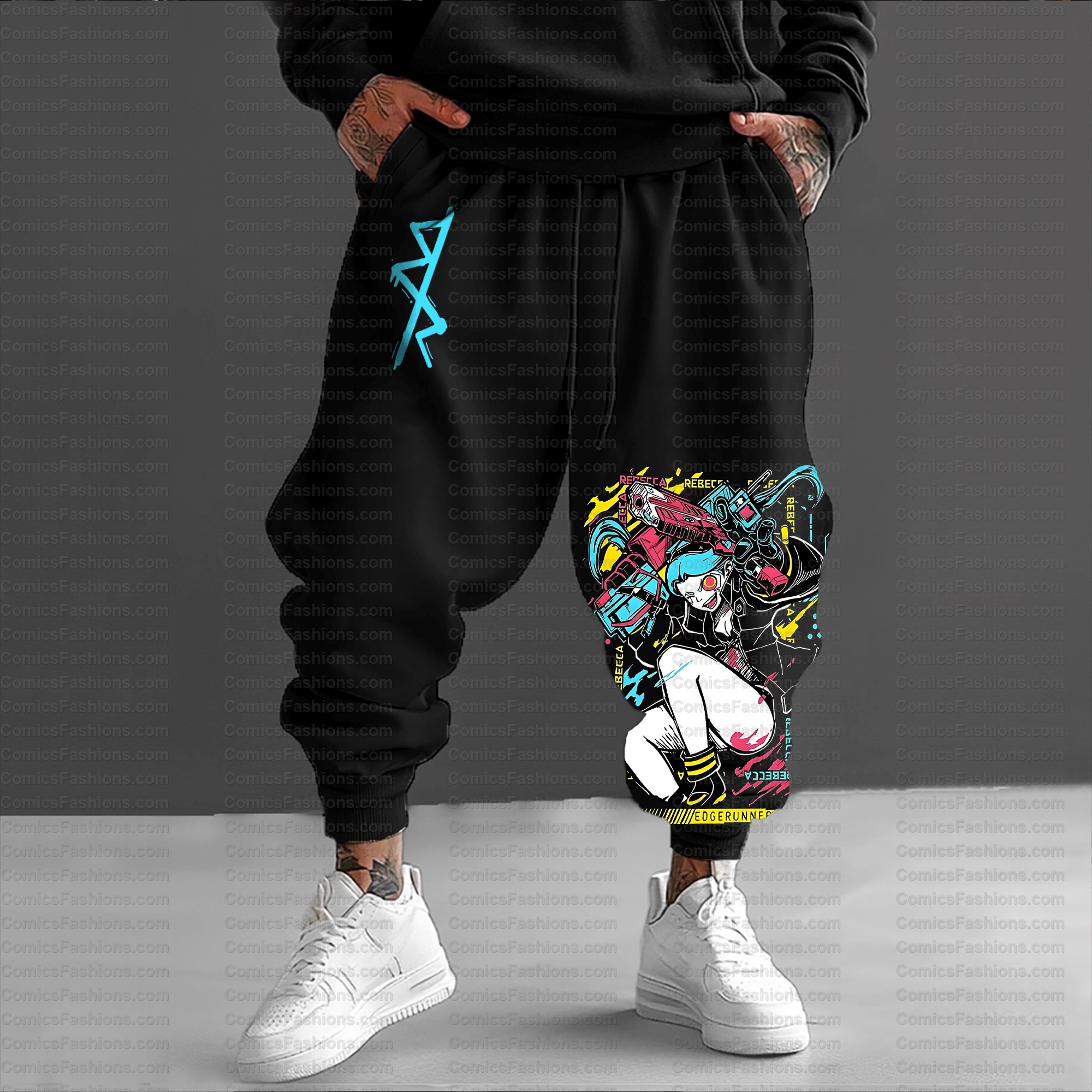 Unisex Casual Streetwear Plush Pants