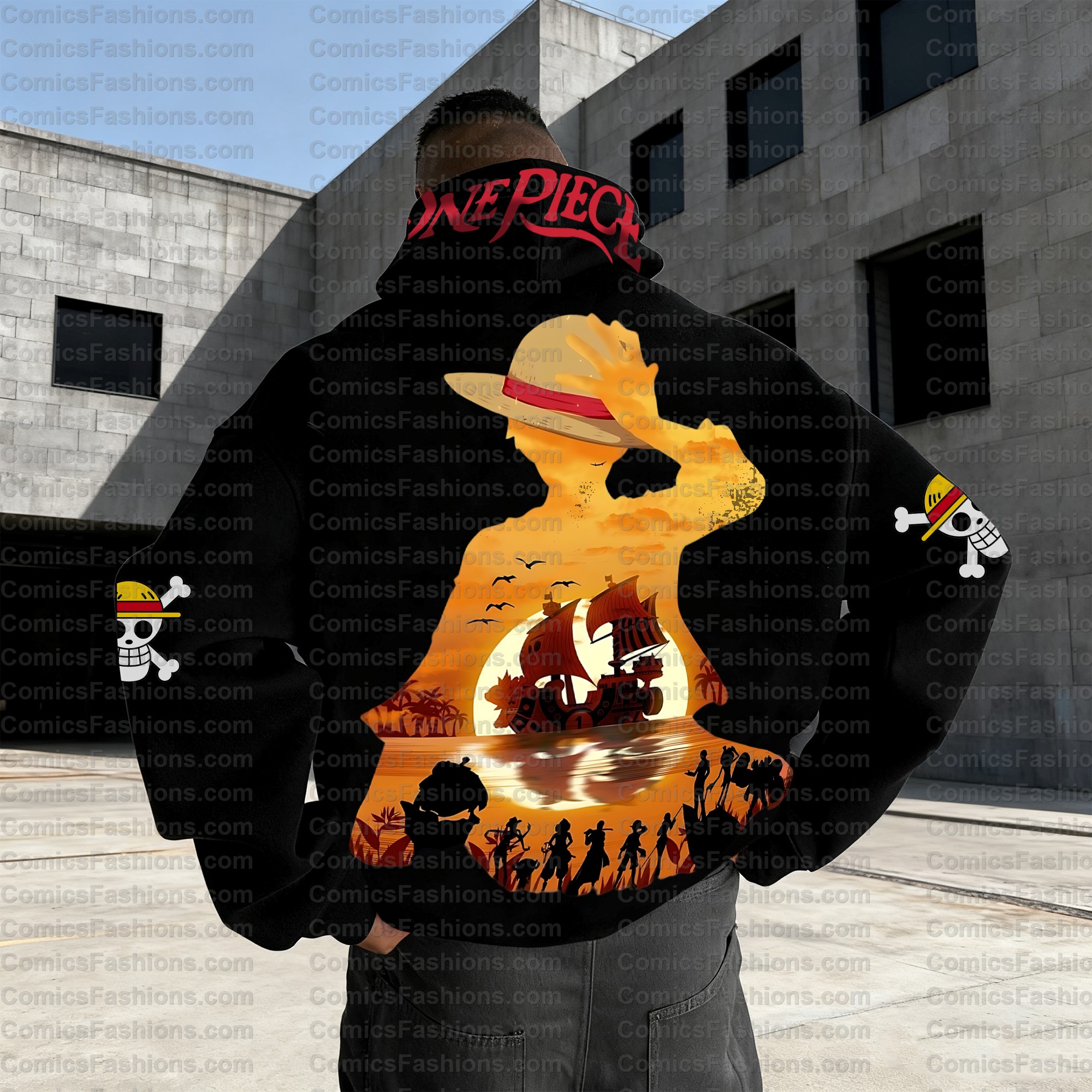 Plus Velvet Unisex Anime Graphic Streetwear Vintage Hoodie