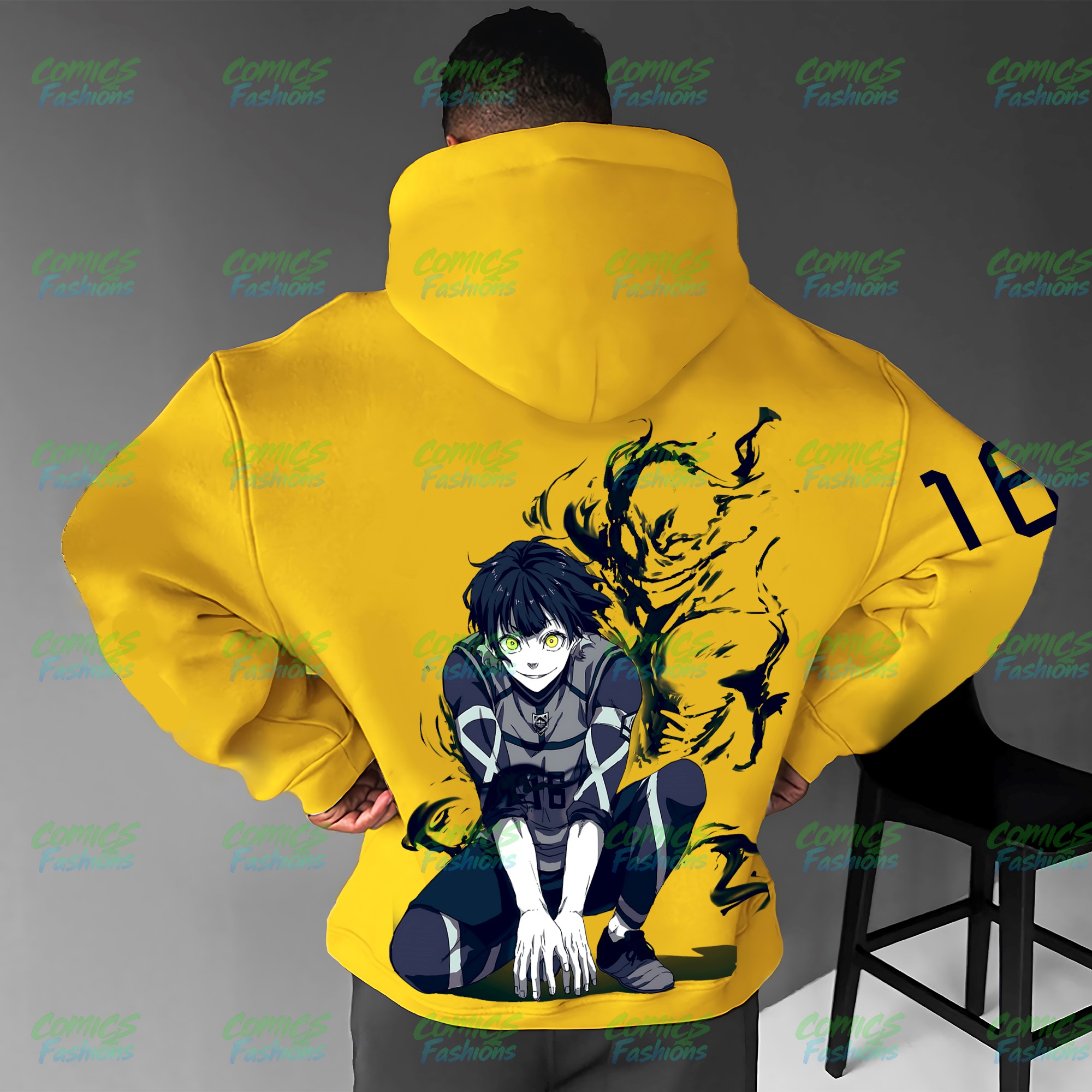 Unisex Anime Graphic Streetwear Wintage Plush Hoodie
