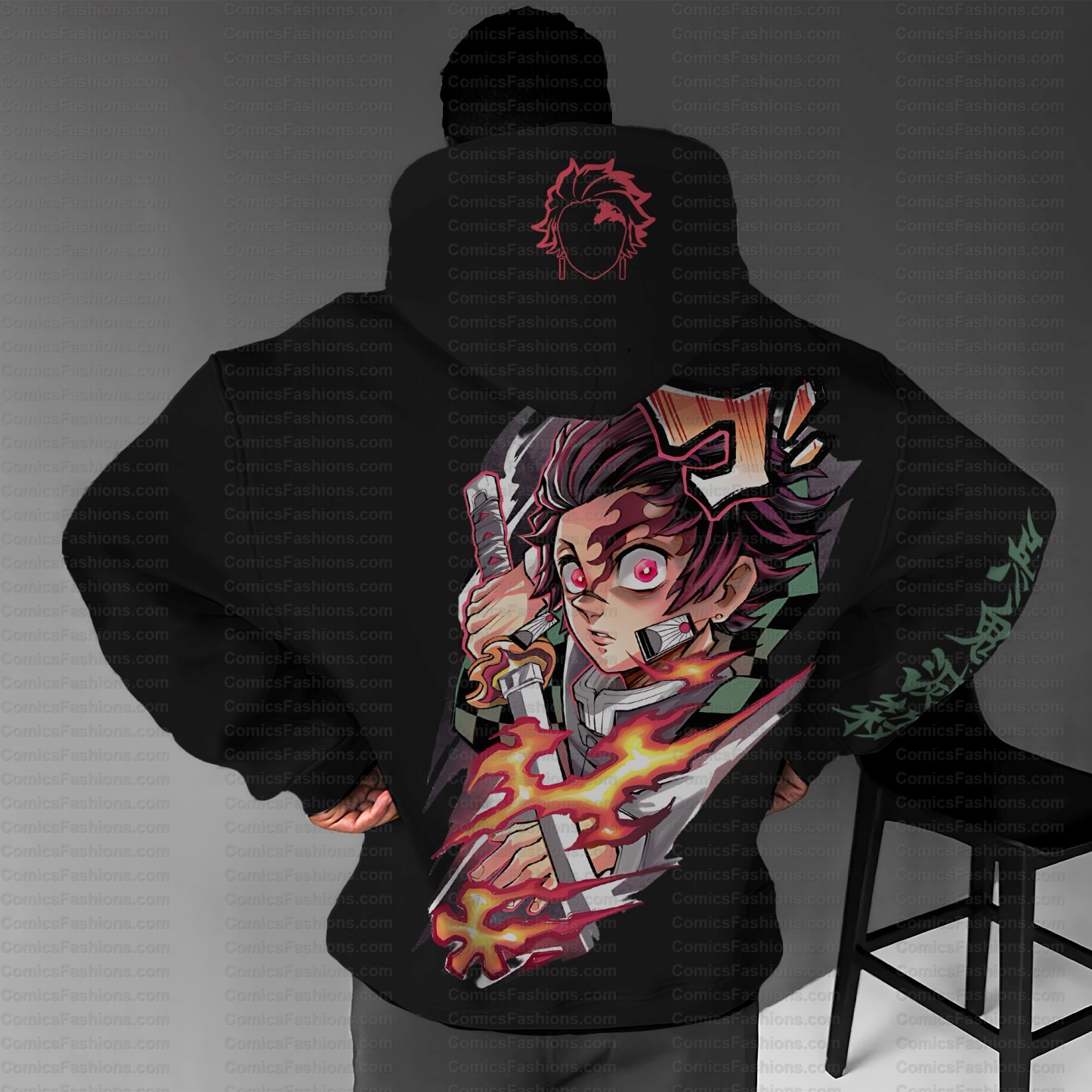 Unisex Anime Graphic Streetwear Vintage Hoodie丨Demon slayer