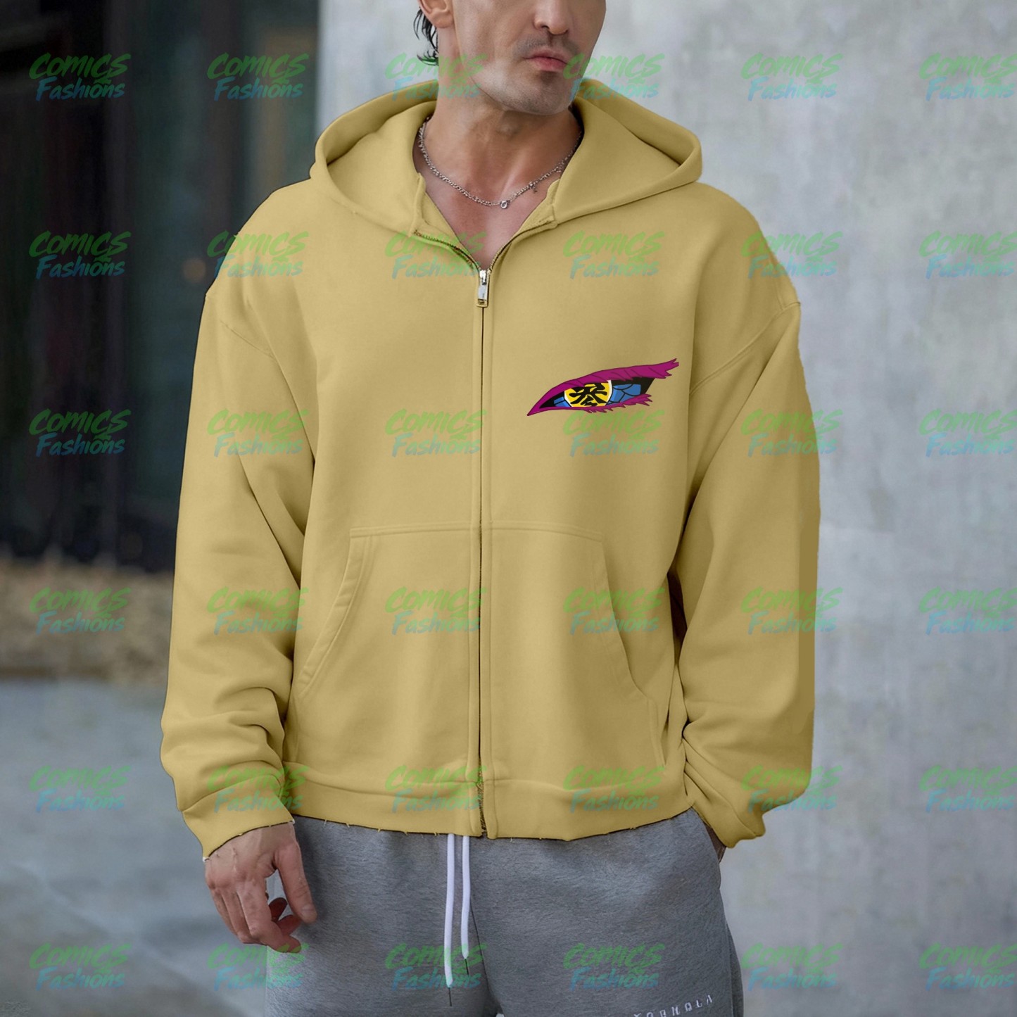 Unisex Graphic Streetwear Vintage Zipper Cardigan Plush Hoodie