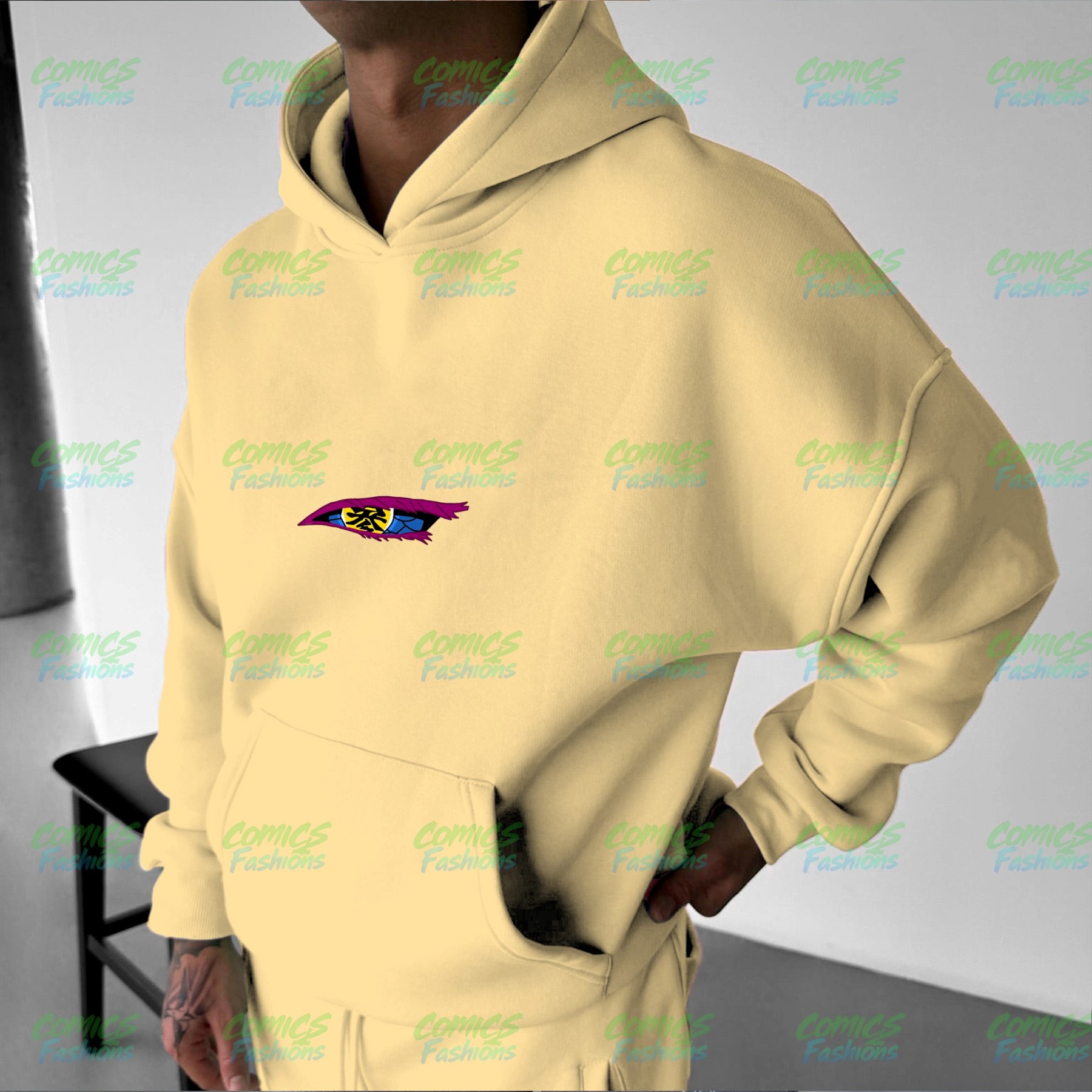 Plus Velvet Unisex Anime Graphic Streetwear Vintage Hoodie