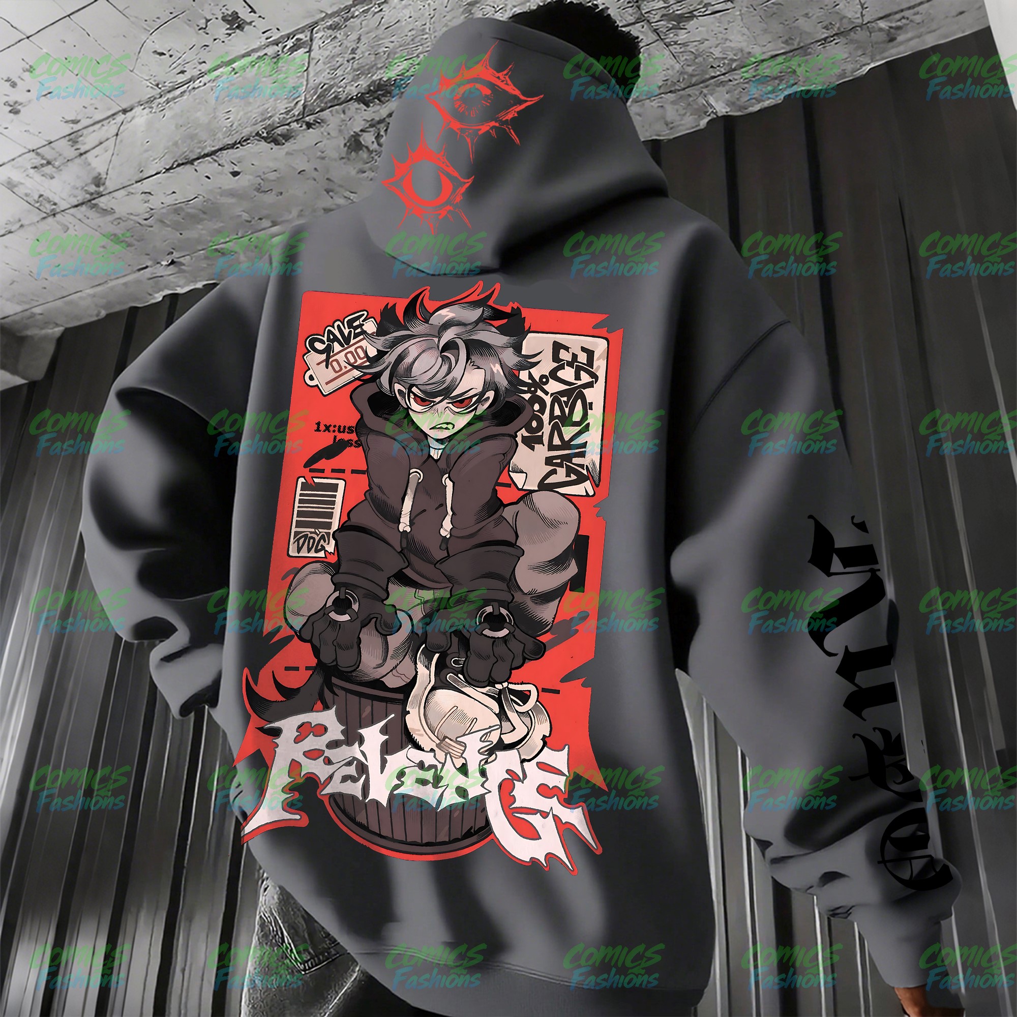 Unisex Graphic Streetwear Vintage Plush Hoodie