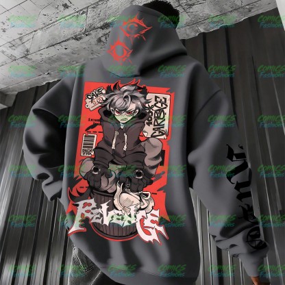 Unisex Graphic Streetwear Vintage Plush Hoodie