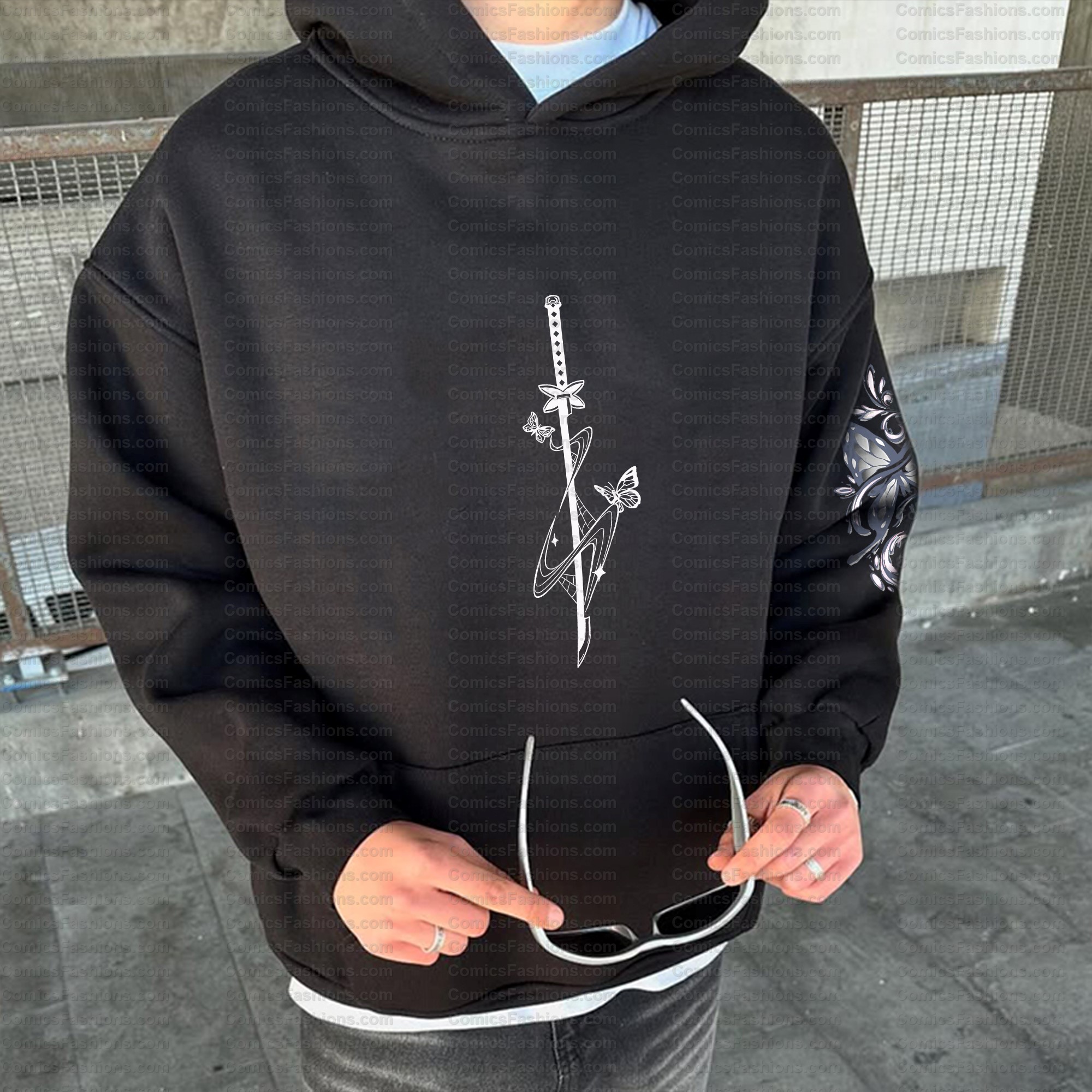 Unisex Graphic Streetwear Vintage Plush Hoodie