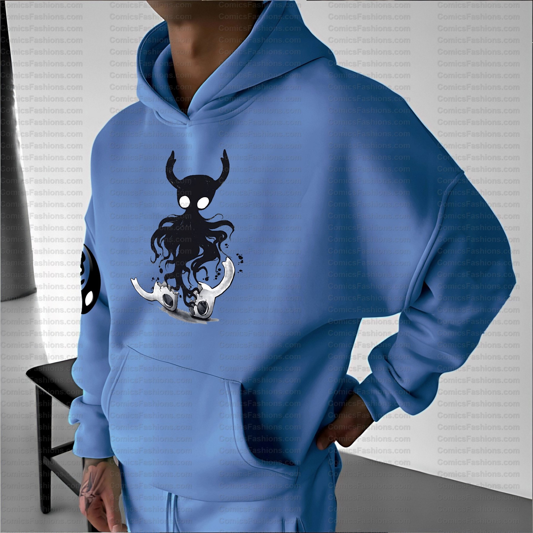 Unisex Anime Inspired Vintage Plush Hoodie