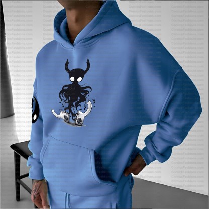 Unisex Anime Inspired Vintage Plush Hoodie