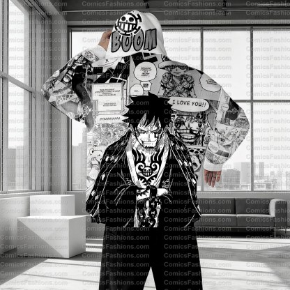 Plus Velvet Unisex Anime Graphic Streetwear Vintage Hoodie