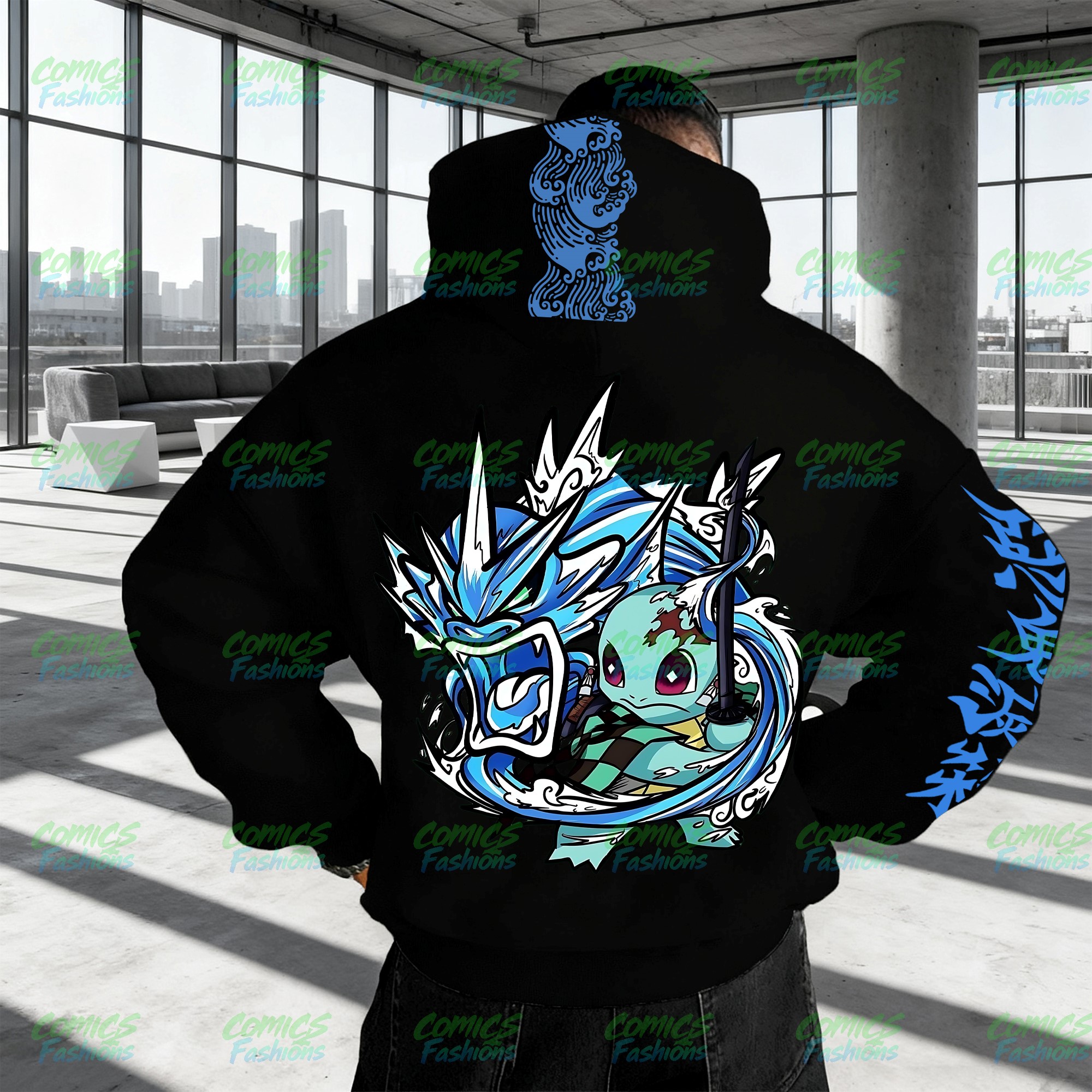 Plus Velvet Unisex Anime Graphic Streetwear Vintage Hoodie