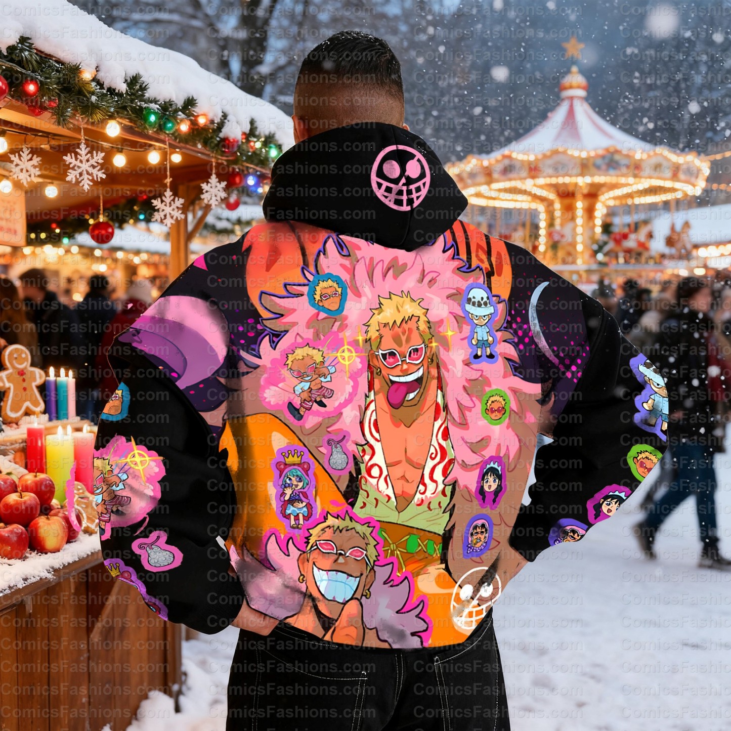 Unisex Anime Graphic Streetwear Vintage Hoodie丨Demon slayer