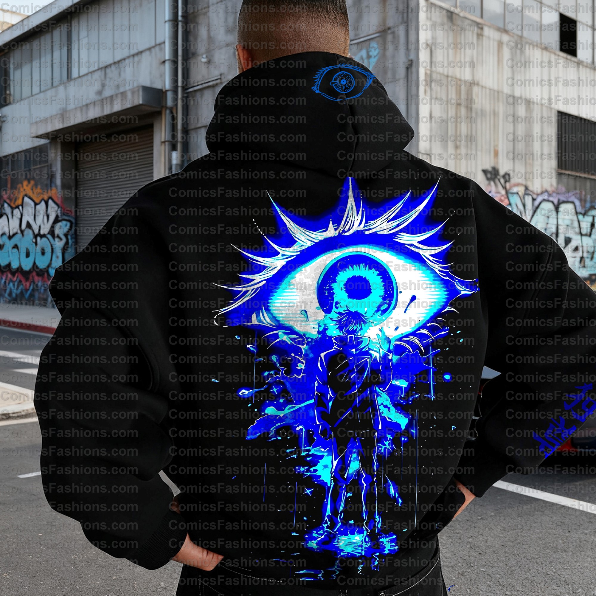 Unisex Anime Graphic Streetwear Vintage Hoodie