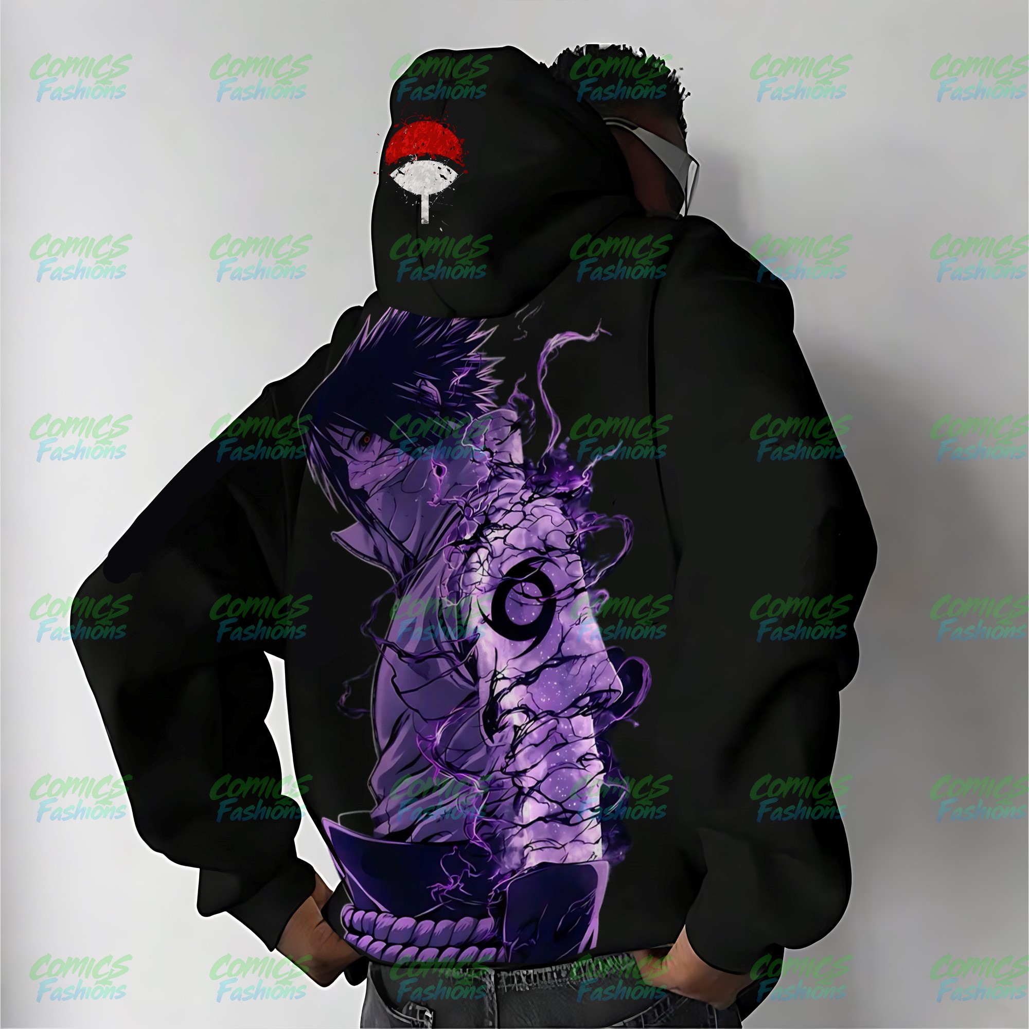 Plus Velvet Unisex Anime Graphic Streetwear Vintage Hoodie