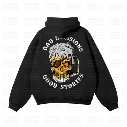 Unisex Fun Print Fleece Hoodie