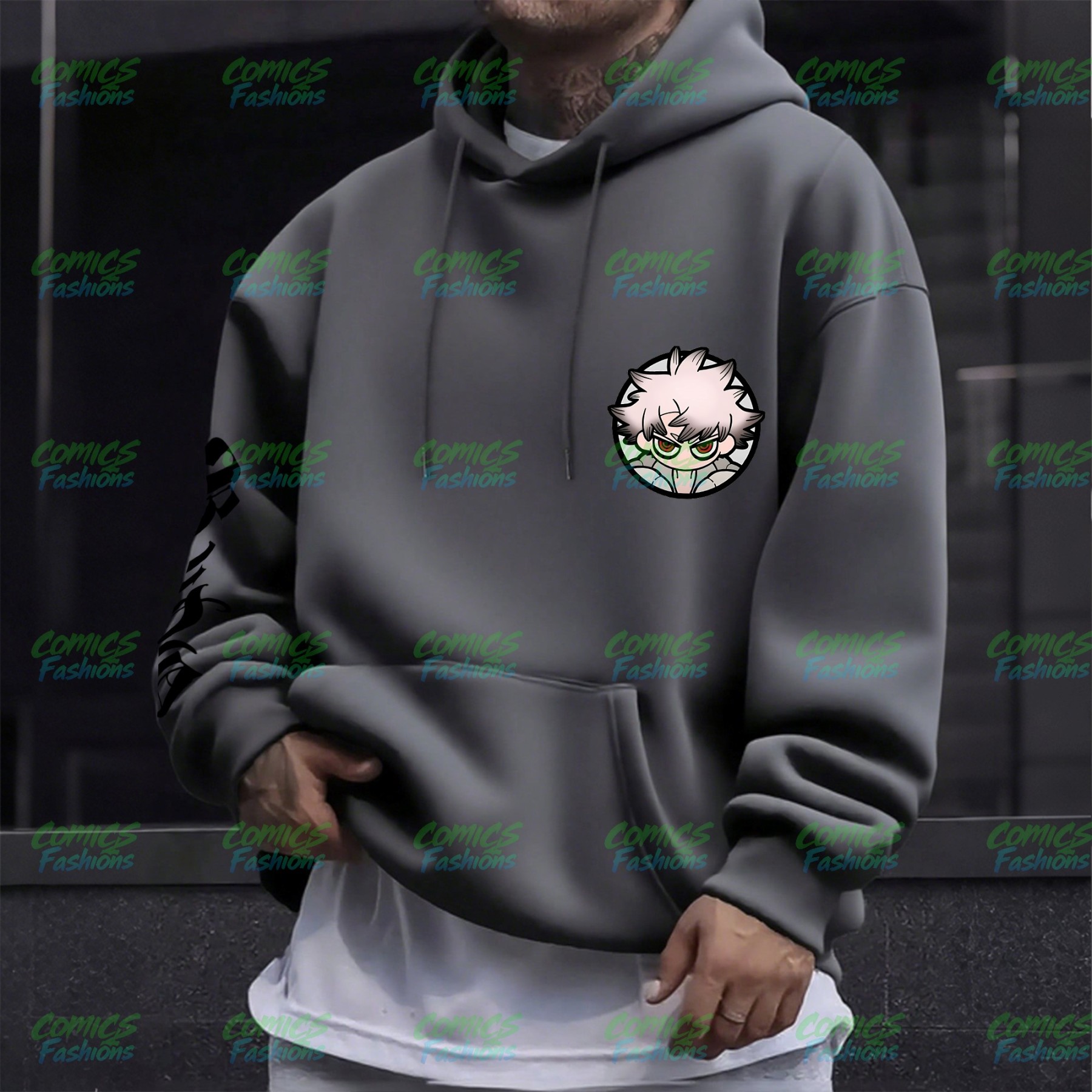 Unisex Graphic Streetwear Vintage Plush Hoodie