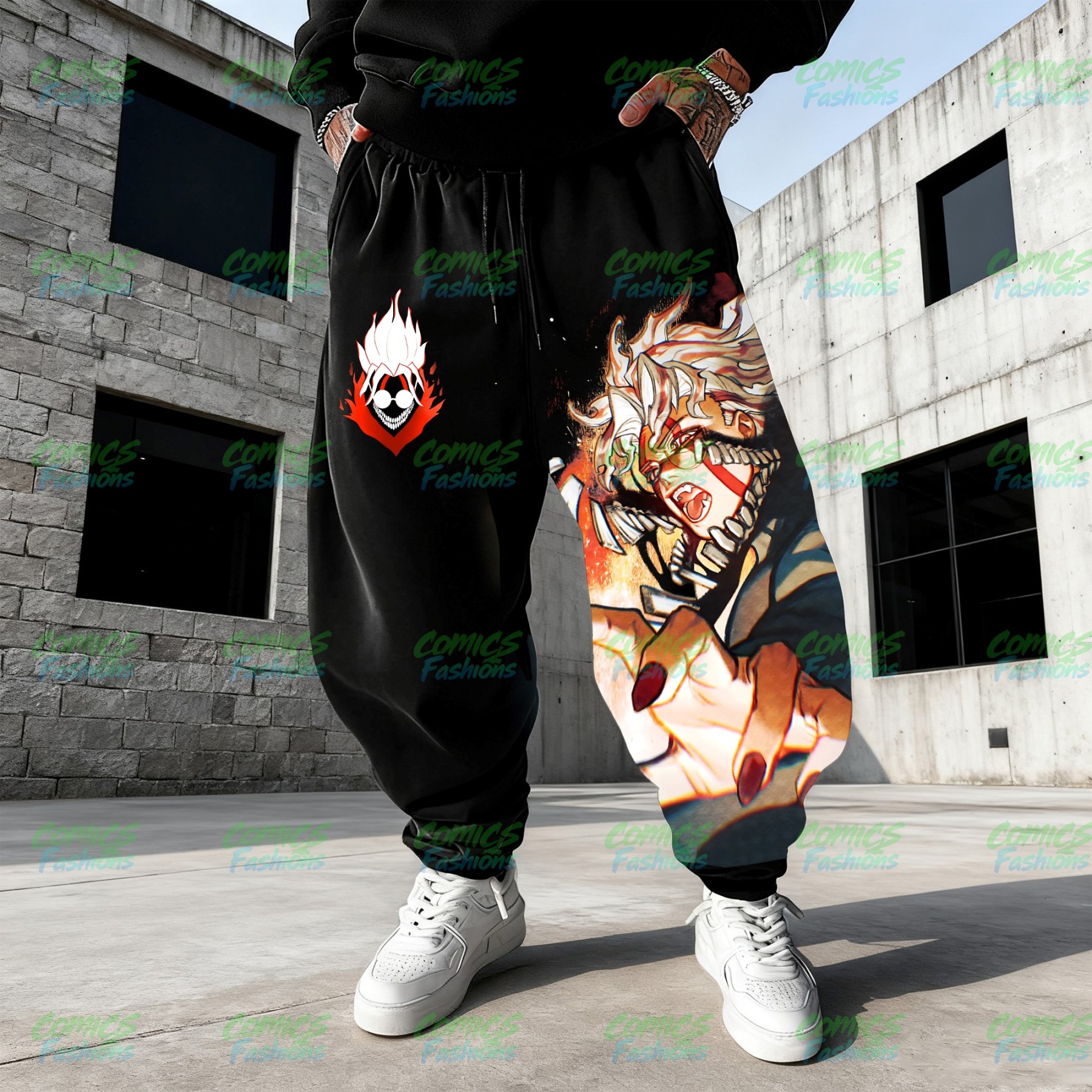 Unisex Casual Anime Streetwear Pants