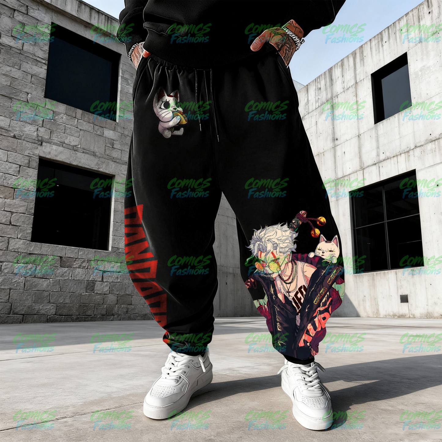 Unisex Casual Anime Streetwear Pants