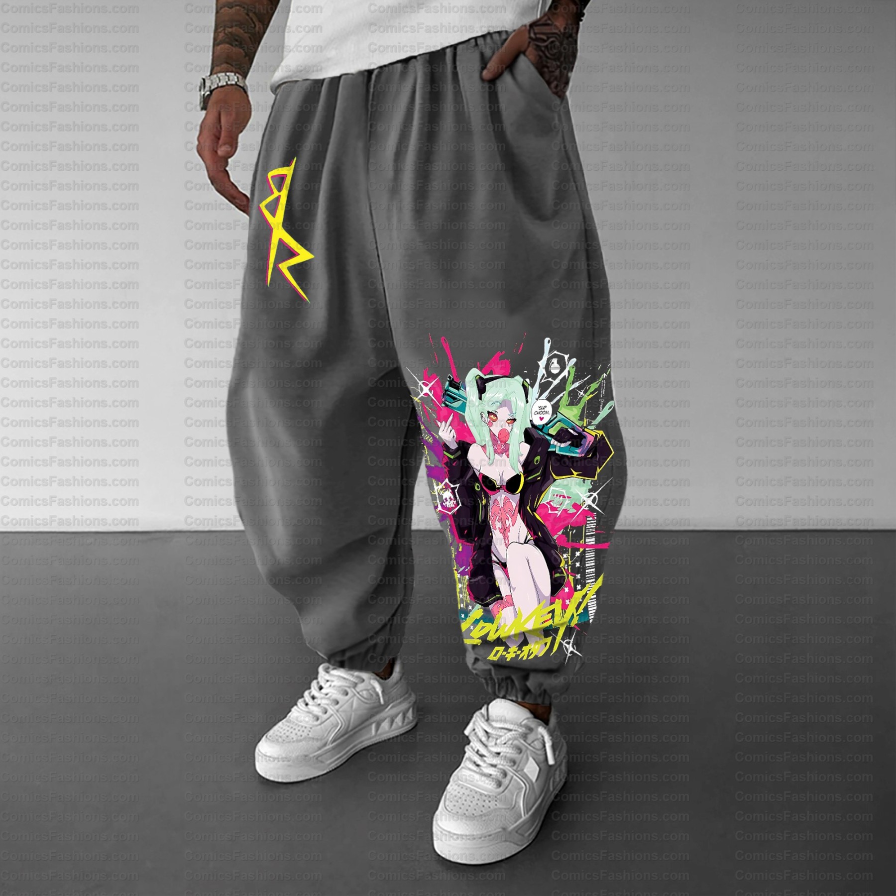 Unisex Casual Anime Streetwear Pants
