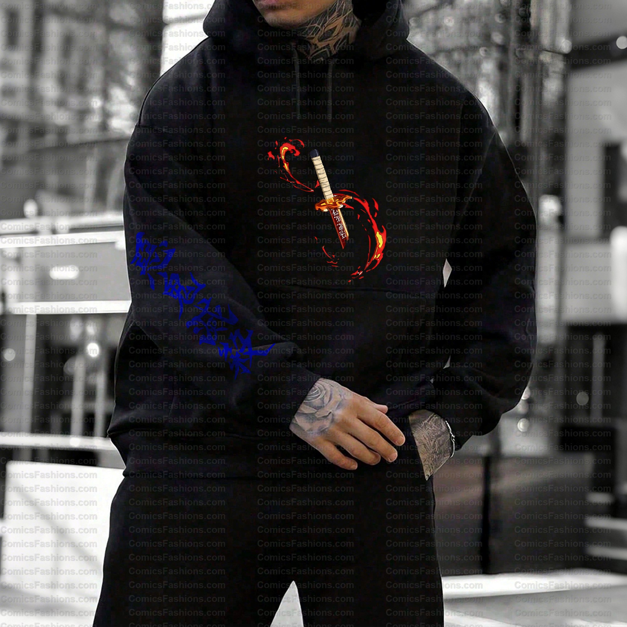 Unisex Anime Graphic Streetwear Vintage Hoodie| KNY