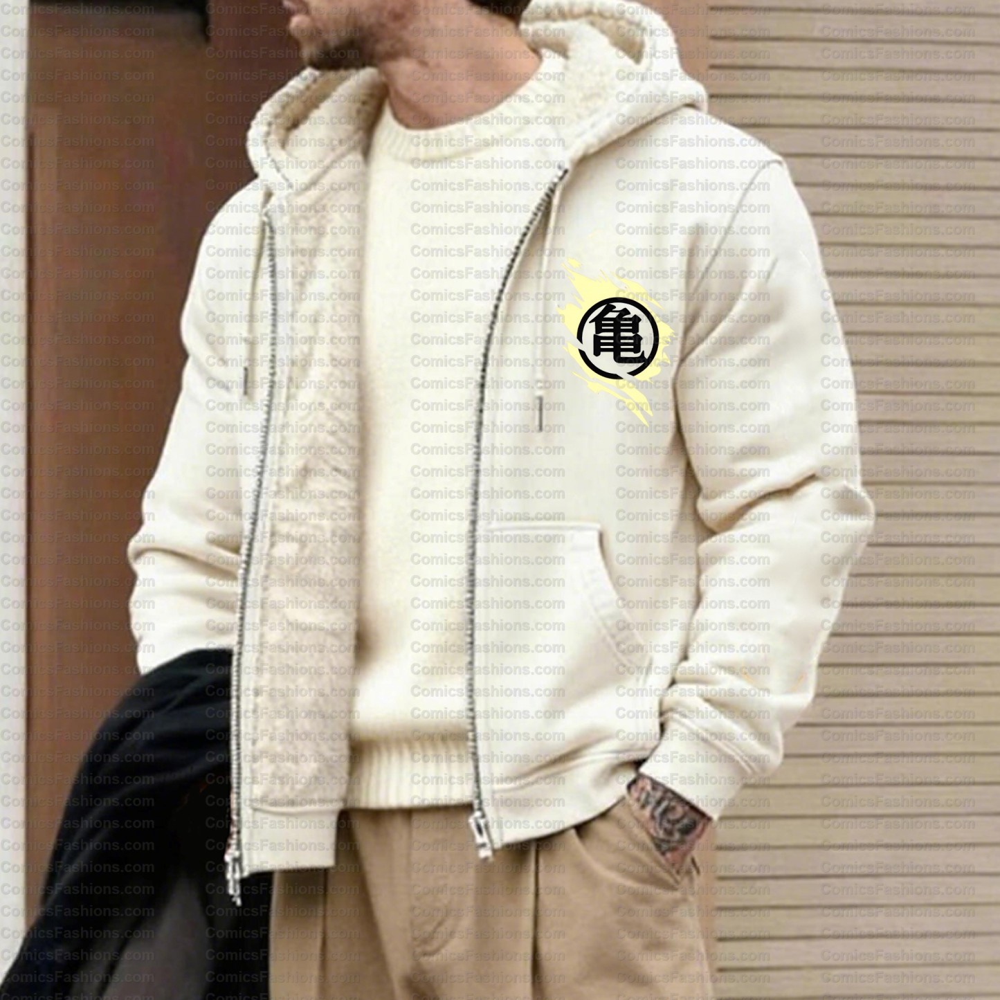 Unisex Graphic Streetwear Vintage Zipper Cardigan Plush Hoodid