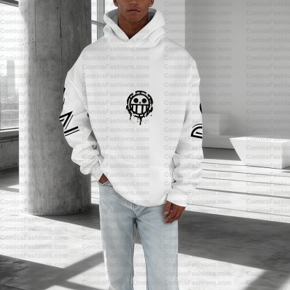 Plus Velvet Unisex Anime Graphic Streetwear Vintage Hoodie