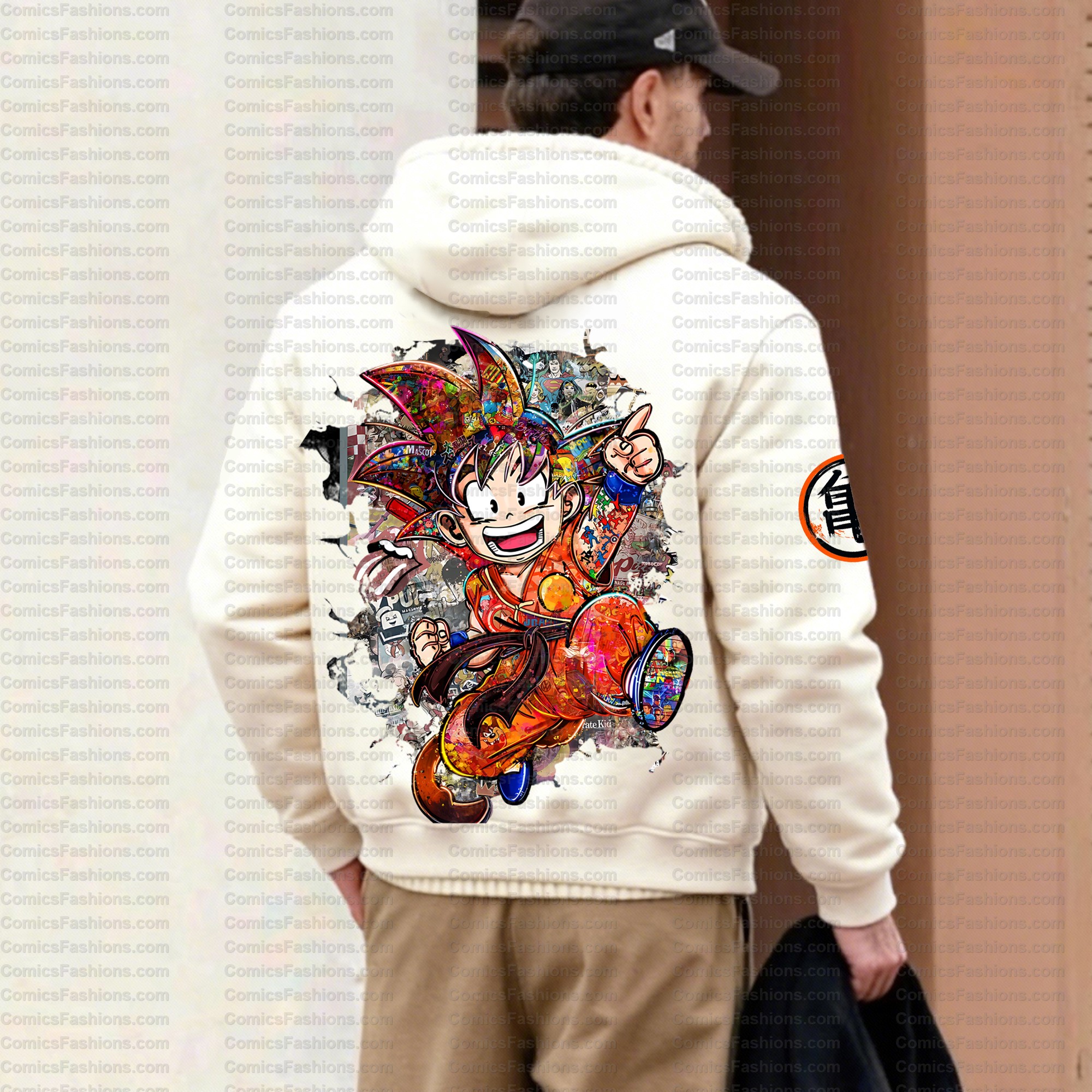 Unisex Graphic Streetwear Vintage Zipper Cardigan Plush Hoodid