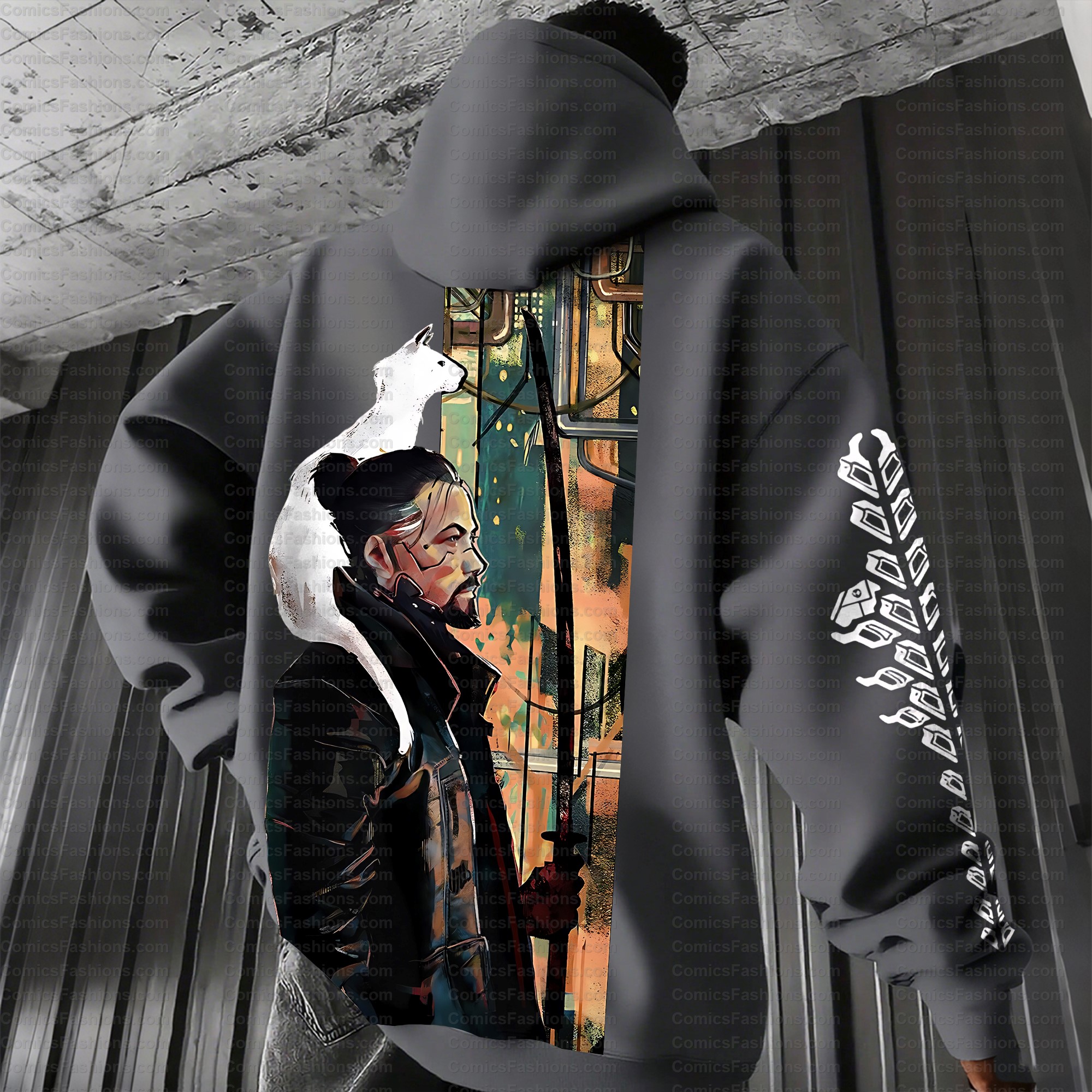 Unisex Graphic Streetwear Vintage Plush Hoodie