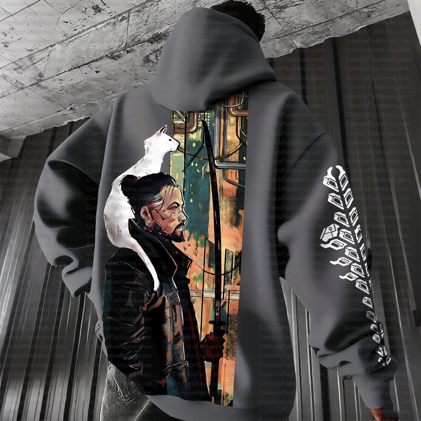 Unisex Graphic Streetwear Vintage Plush Hoodie