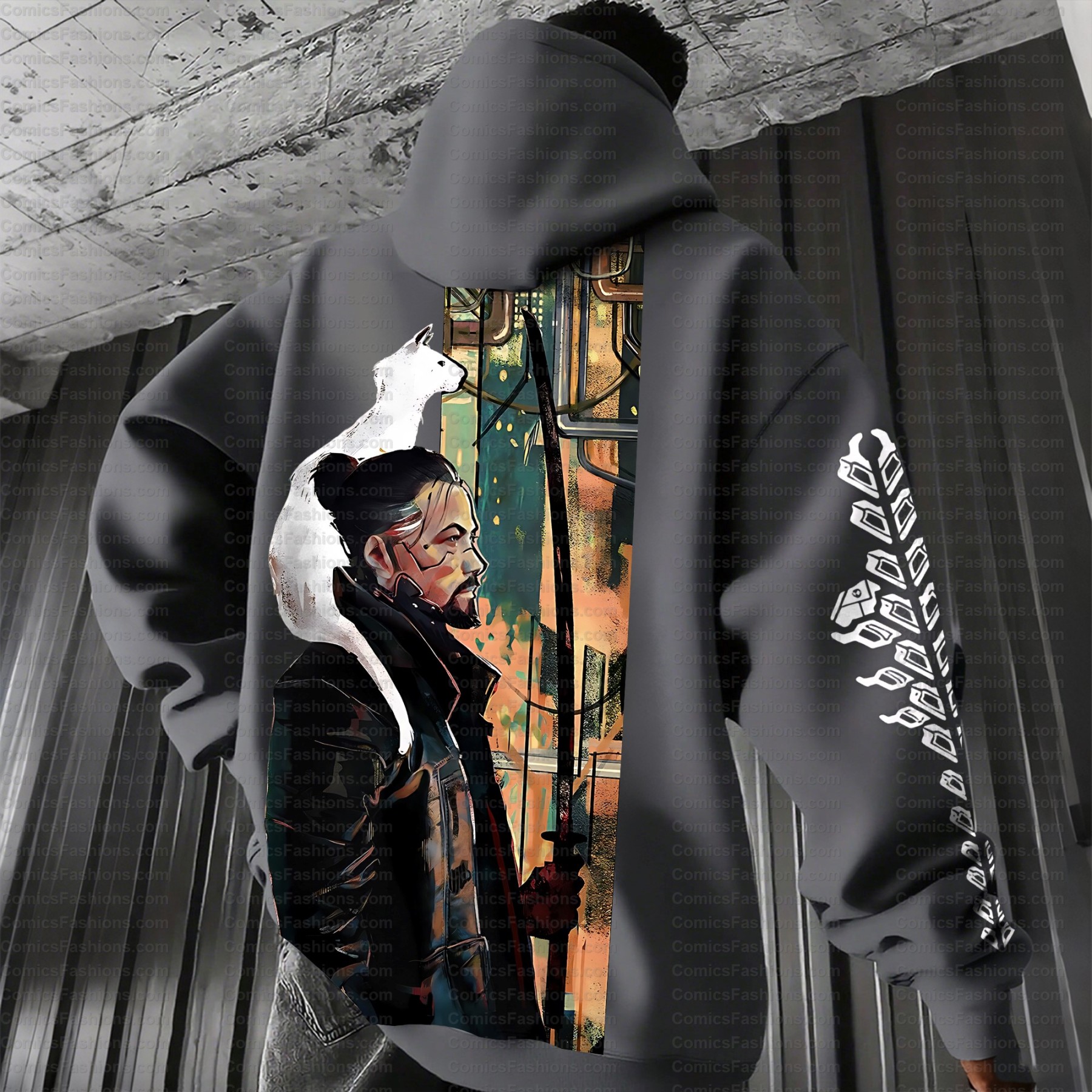 Unisex Graphic Streetwear Vintage Plush Hoodie